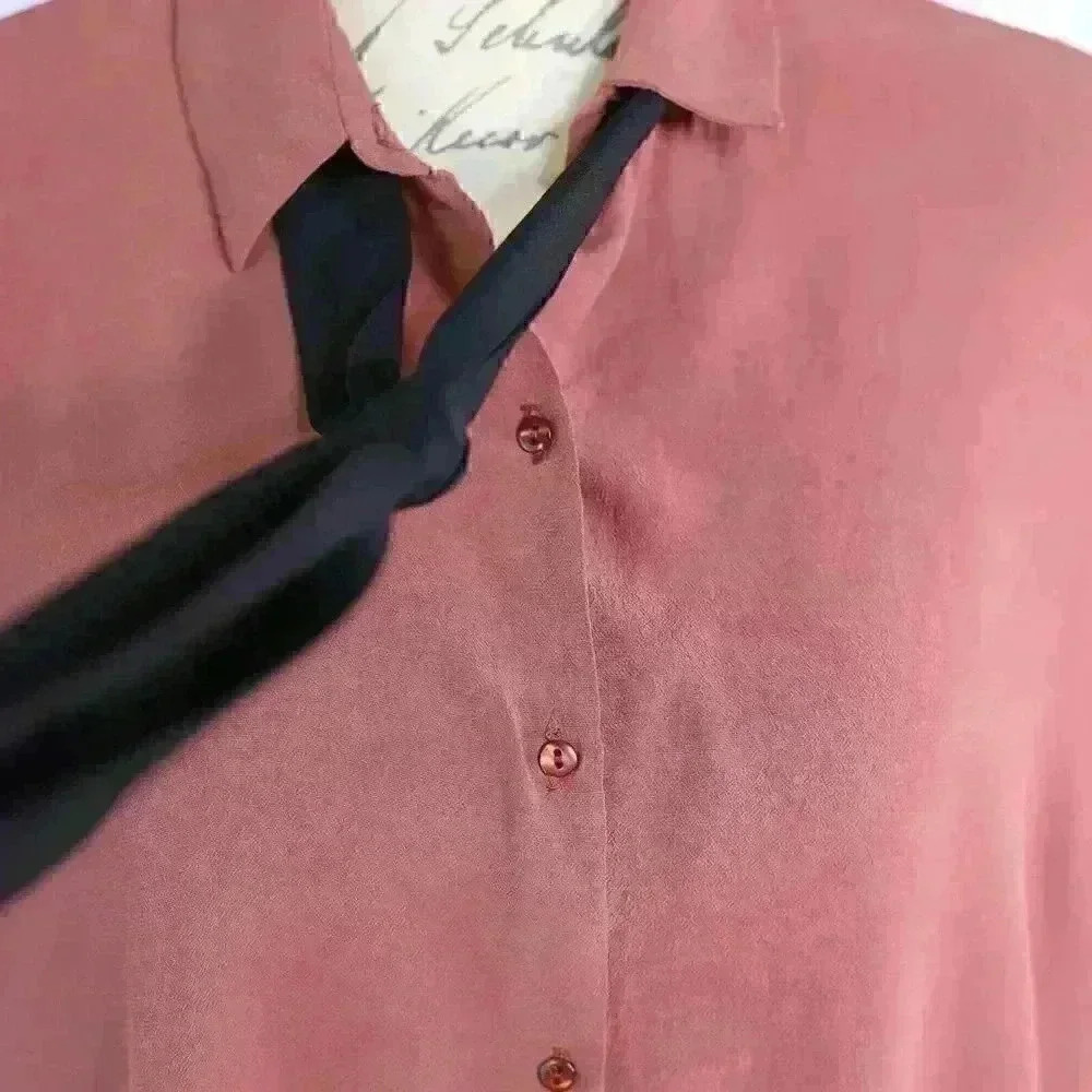 Zara Trafaluc Collection Size S Rust Color Short … - image 5